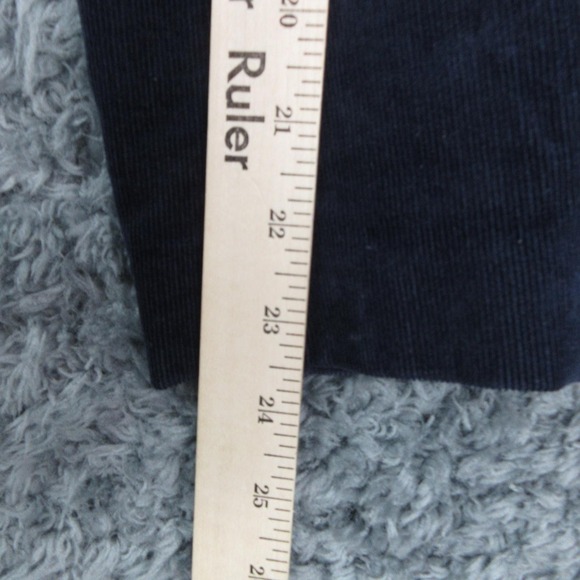 Eileen Fisher Blazer Womens 0 Navy Blue Corduroy Stretch Organic Cotton Jacket - Picture 9 of 16